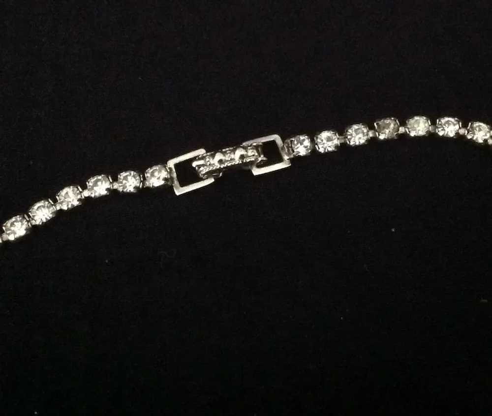 Sparkling vintage rhinestone necklace with stunni… - image 3