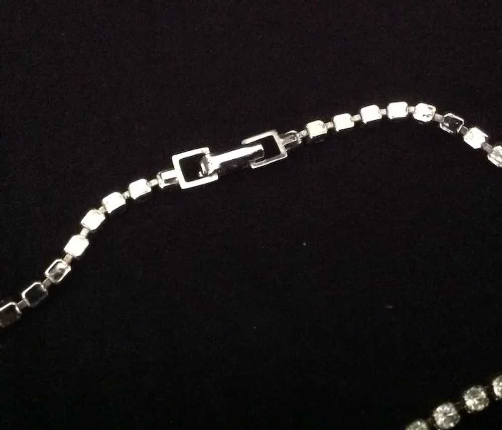 Sparkling vintage rhinestone necklace with stunni… - image 5