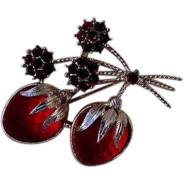 Lovely Strawberry Brooch - image 1