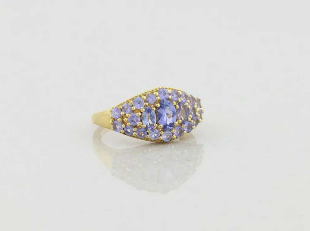 Gold over Sterling Silver Purple Tanzanite Band R… - image 4