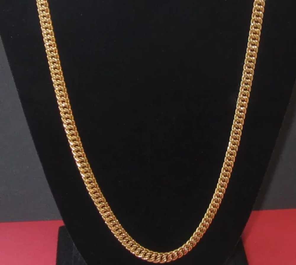 Napier, Chunky Gold Tone Long Necklace - image 3