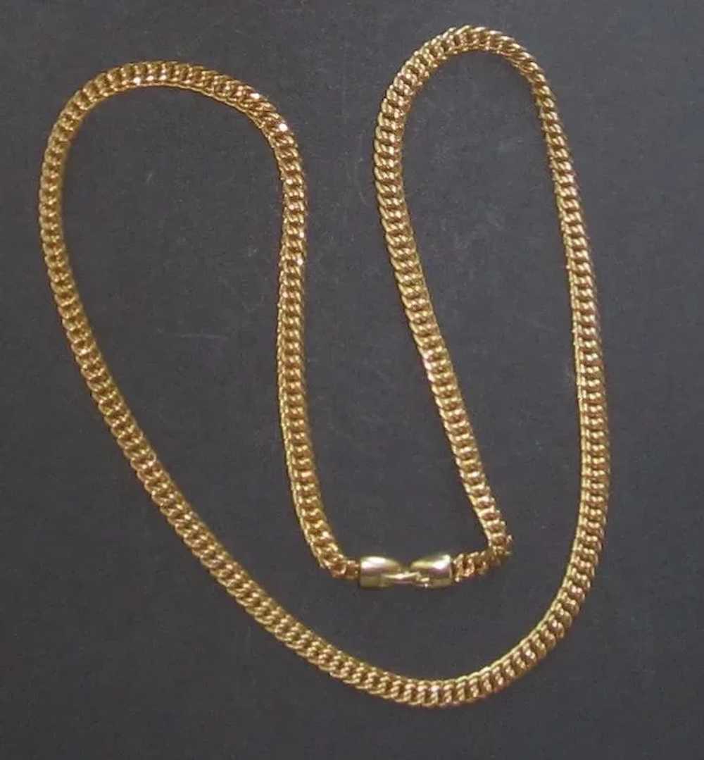 Napier, Chunky Gold Tone Long Necklace - image 4