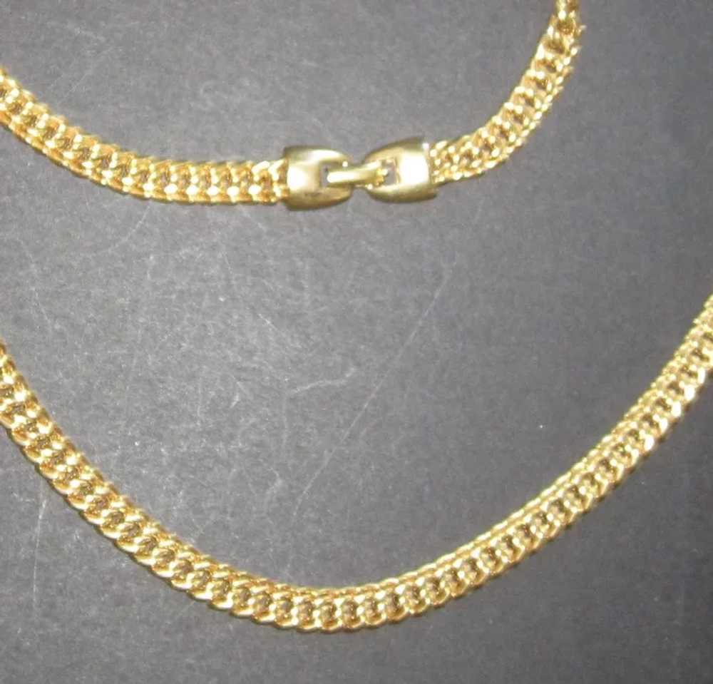Napier, Chunky Gold Tone Long Necklace - image 5