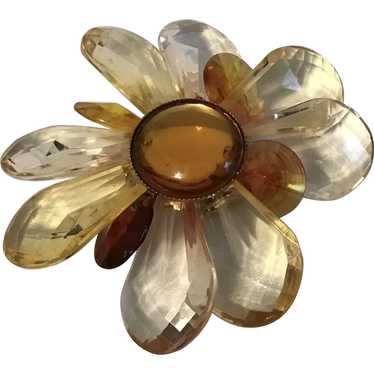 Bold Lucite Flower Pin
