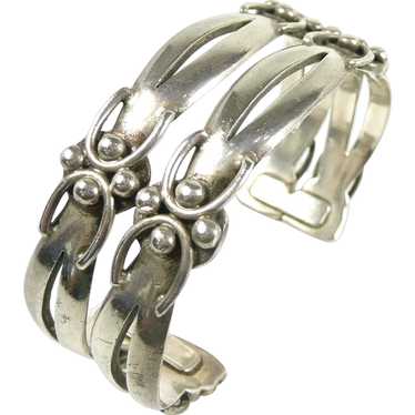 Marvelous Maricela Double Oval Cuff Bracelet c. 1… - image 1