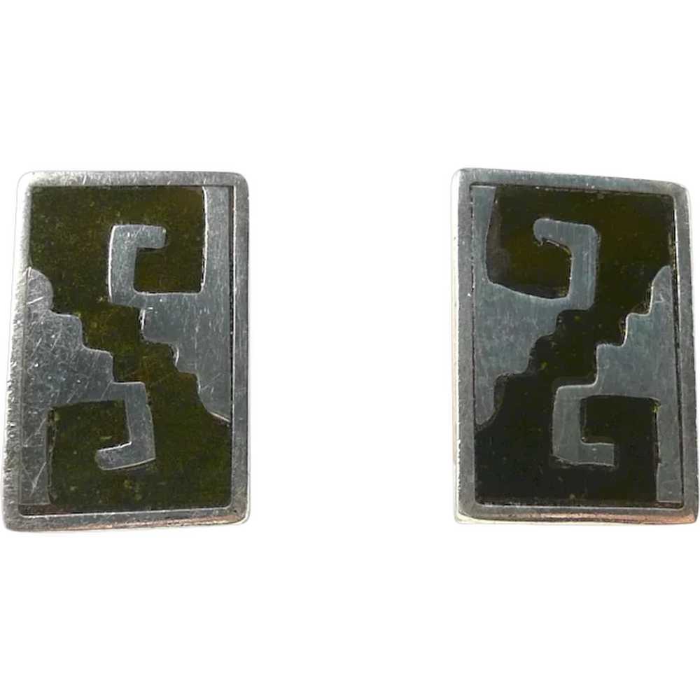 Luxurious Los Castillo Onix Negro Earrings c. 1955 - image 1