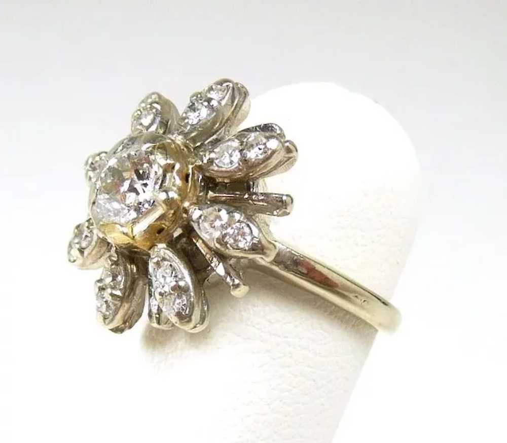 Charming Vintage Diamond Ladies Fashion Ring - image 4