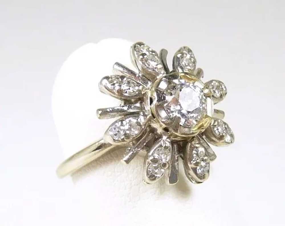 Charming Vintage Diamond Ladies Fashion Ring - image 5