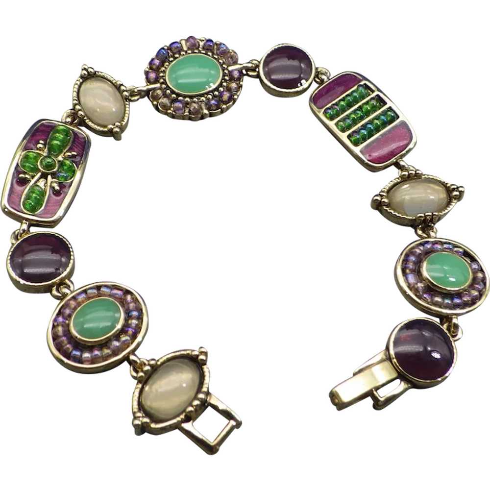 Liz Claiborne Designer Signed Vintage Bracelet, B… - image 1