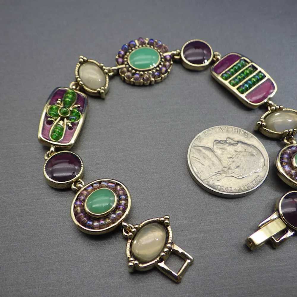 Liz Claiborne Designer Signed Vintage Bracelet, B… - image 2