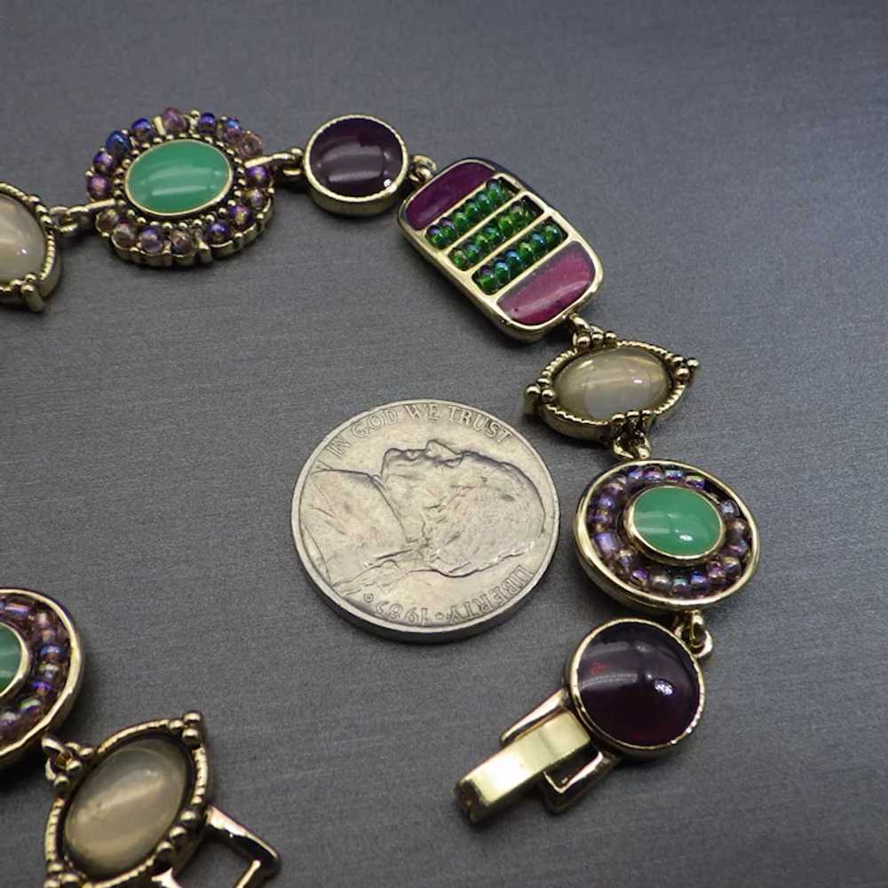 Liz Claiborne Designer Signed Vintage Bracelet, B… - image 3