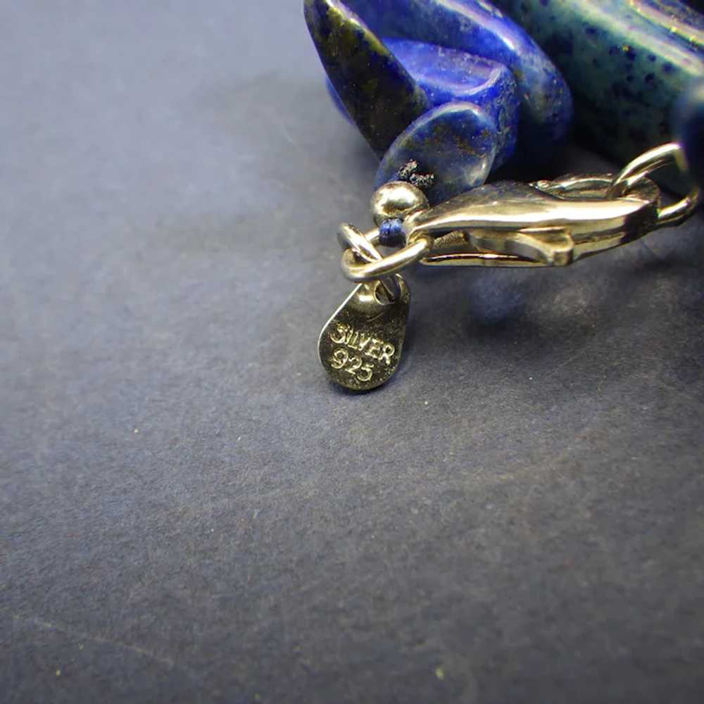 Beautiful Tumbled Lapis Lazuli Gemstone Choker Ne… - image 6