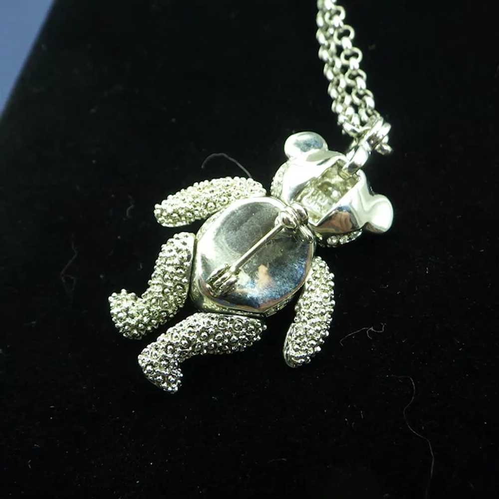 Articulated Teddy Bear Pendant Necklace or Brooch… - image 8