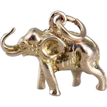 Triumphant Elephant 10 Karat Rose Gold Charm