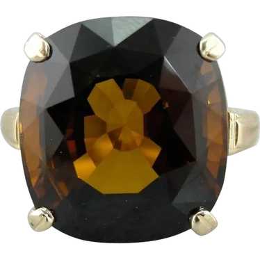 Earthy and Rich Dravite Tourmaline Cocktail Ring - image 1