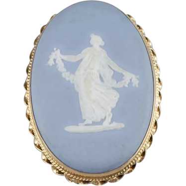 Classic Vintage Wedgwood Cameo Brooch or Pendant - image 1