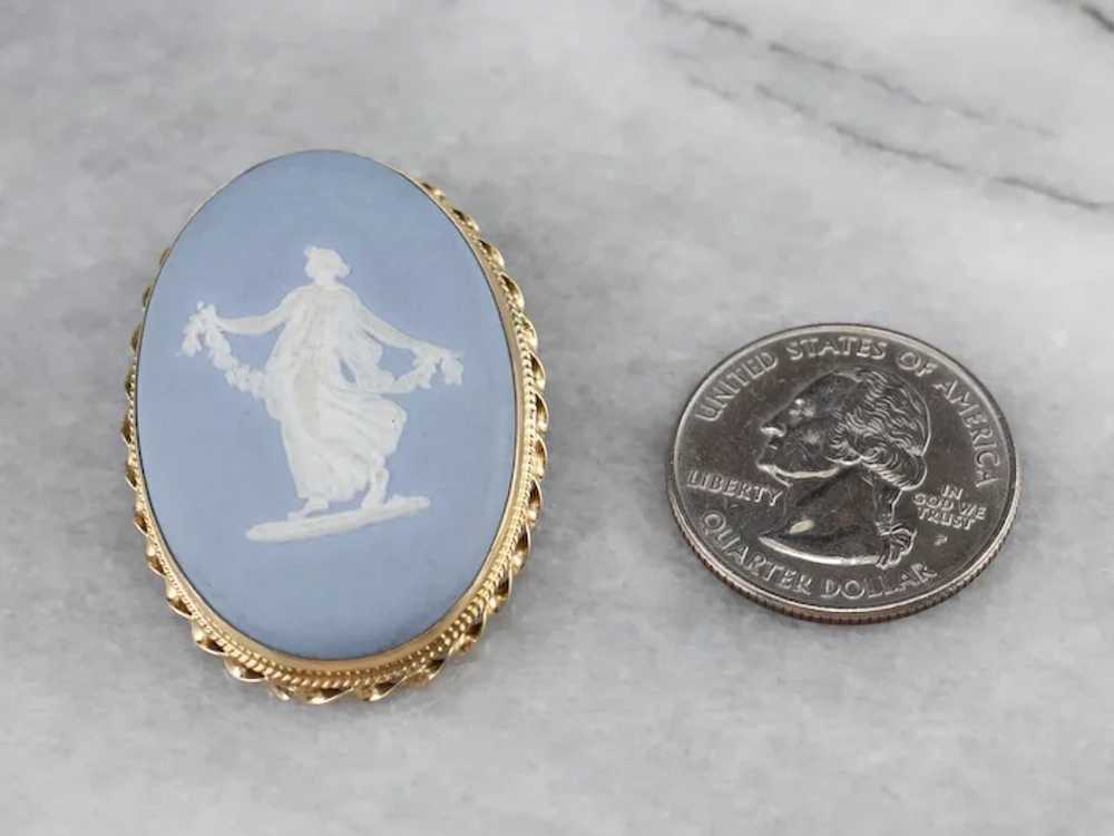 Classic Vintage Wedgwood Cameo Brooch or Pendant - image 7