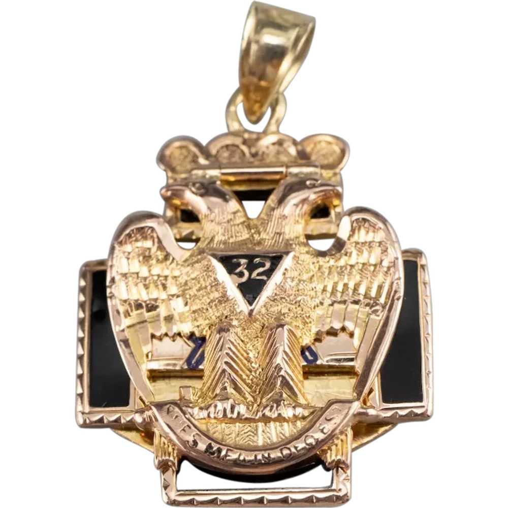 Masonic Double Headed Eagle Pendant - image 1