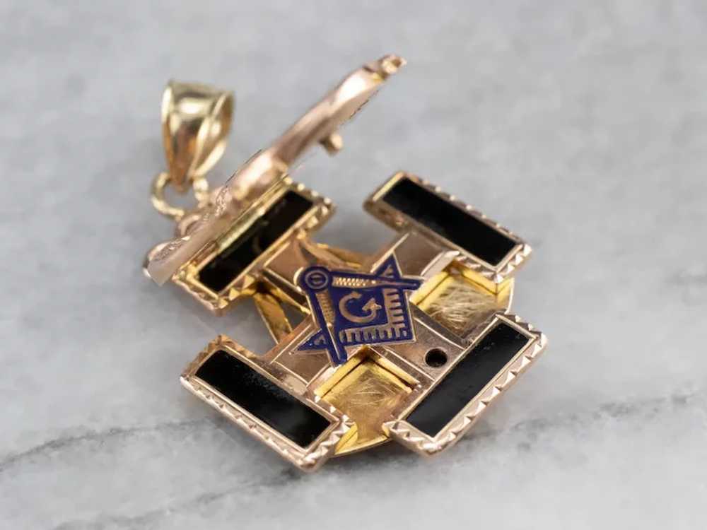 Masonic Double Headed Eagle Pendant - image 4