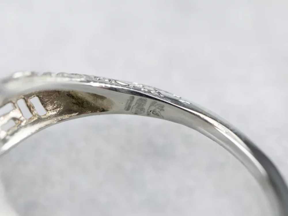 Stunning Art Deco Diamond Solitaire Ring - image 6