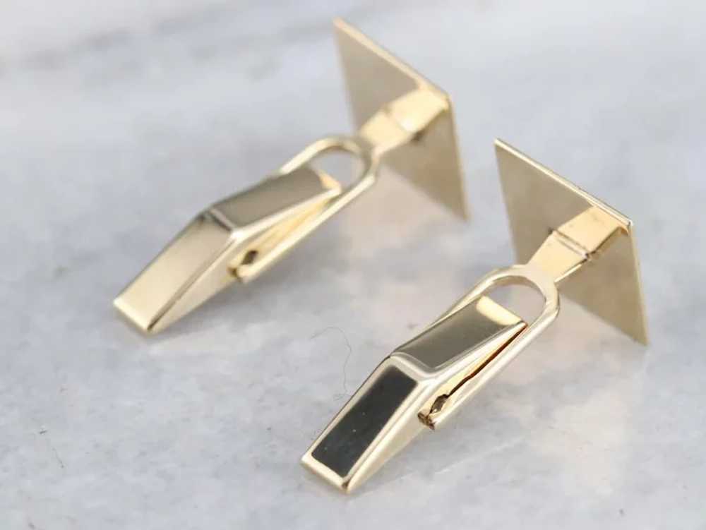 Handsome Textured Square Top Cufflinks - image 3