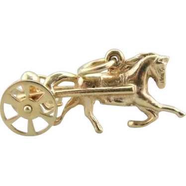Surrey Horse Racer Chariot Charm or Pendant
