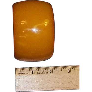 Extra Wide Butterscotch Bakelite Bangle 2"