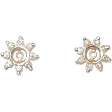 14K and Diamond Earring Jackets - image 1