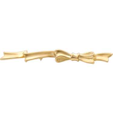 Tiffany & Co. Angela Cummings 18 Karat Gold Bow Pi