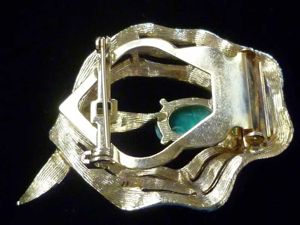 Vintage Clip Brooch Signed ART - image 6