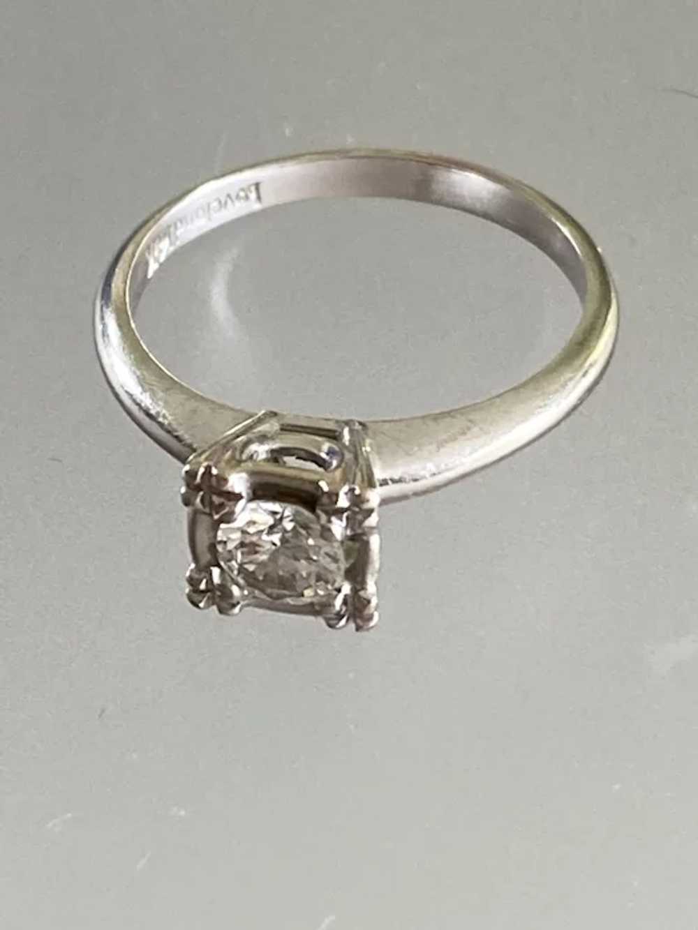 14K WG Illusion Diamond Ring - image 3