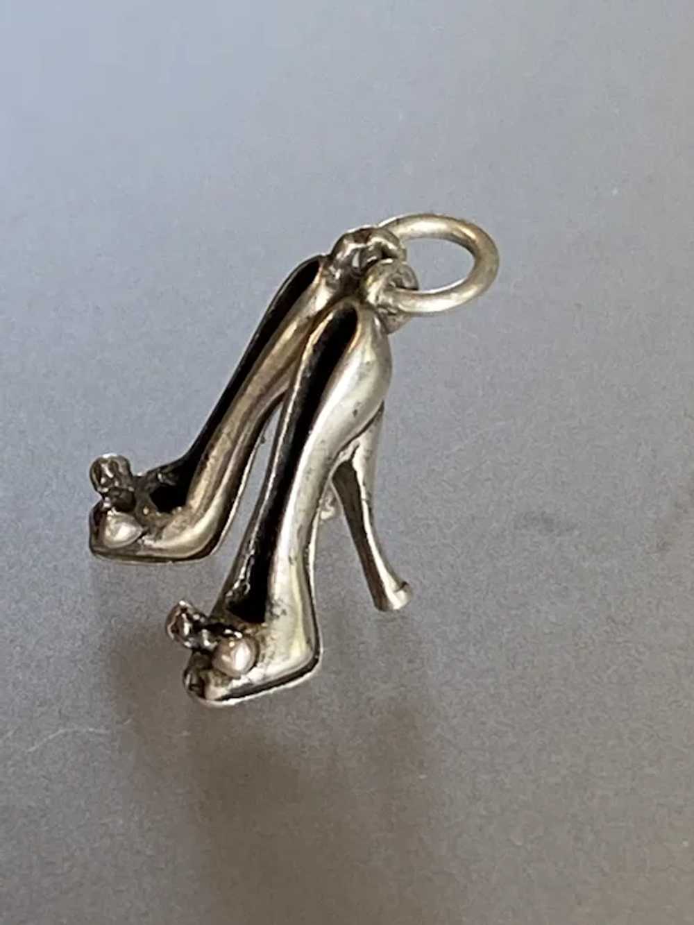 Sterling High Heel Shoes Charm - image 2