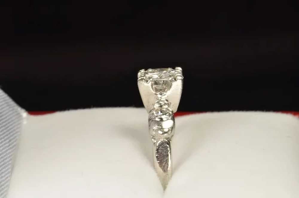 Vintage .64 Carat Diamond Engagement Ring / .51 C… - image 6