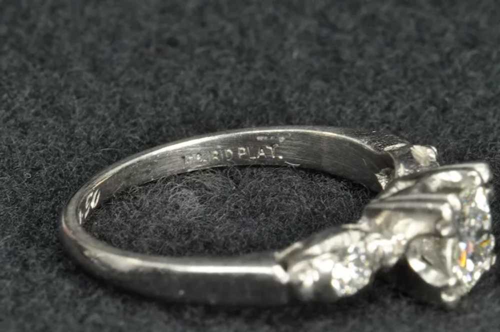 Vintage .64 Carat Diamond Engagement Ring / .51 C… - image 7
