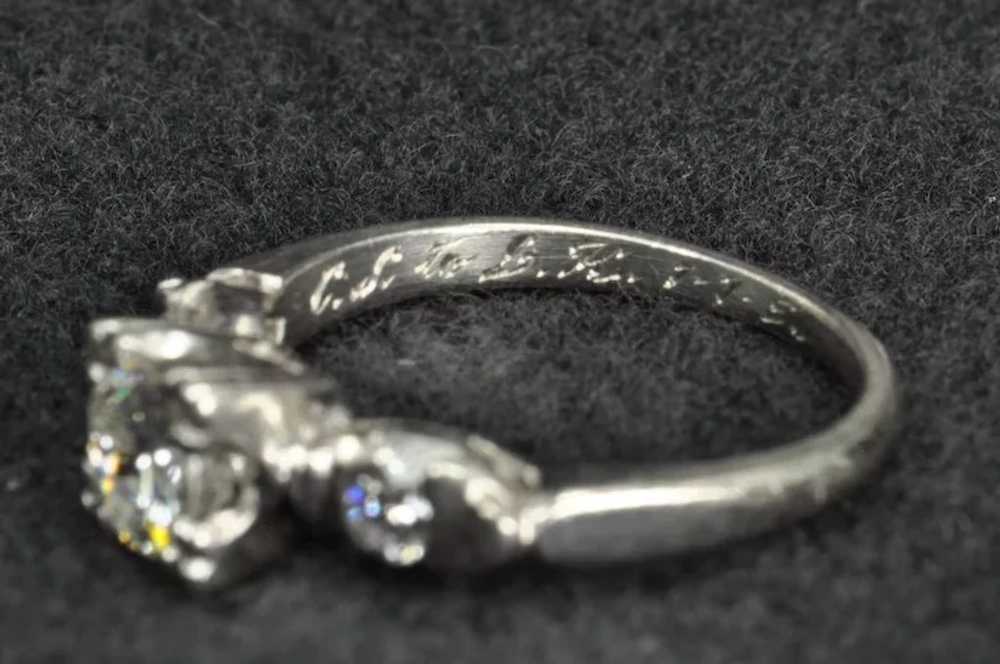 Vintage .64 Carat Diamond Engagement Ring / .51 C… - image 8
