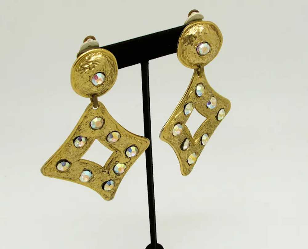 Edouard Rambaud Geometric Pendulum Earrings - image 2