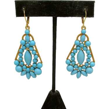 Imitation Turquoise  Pendulum Earrings