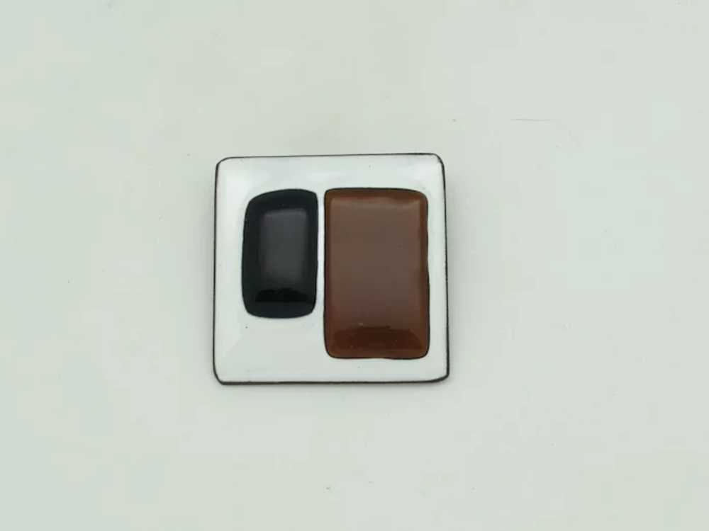 1960s Enameled Brooch - image 2