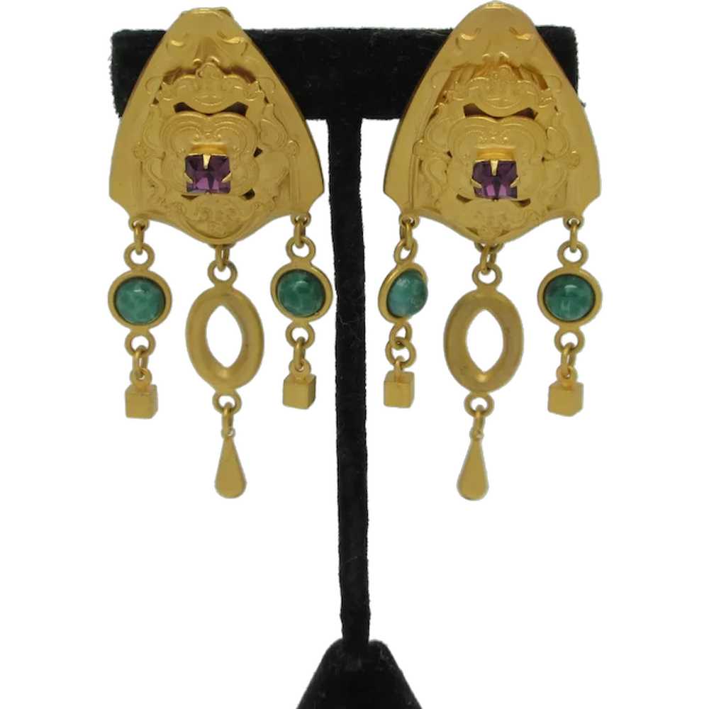 Natasha Stambouli Etruscan-Style Earring - image 1