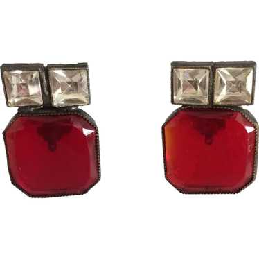 Dramatic Art Deco Style Earrings