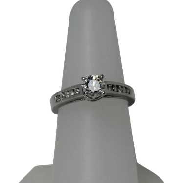 1 CTW Diamond Engagement Ring, 14kt WG - image 1