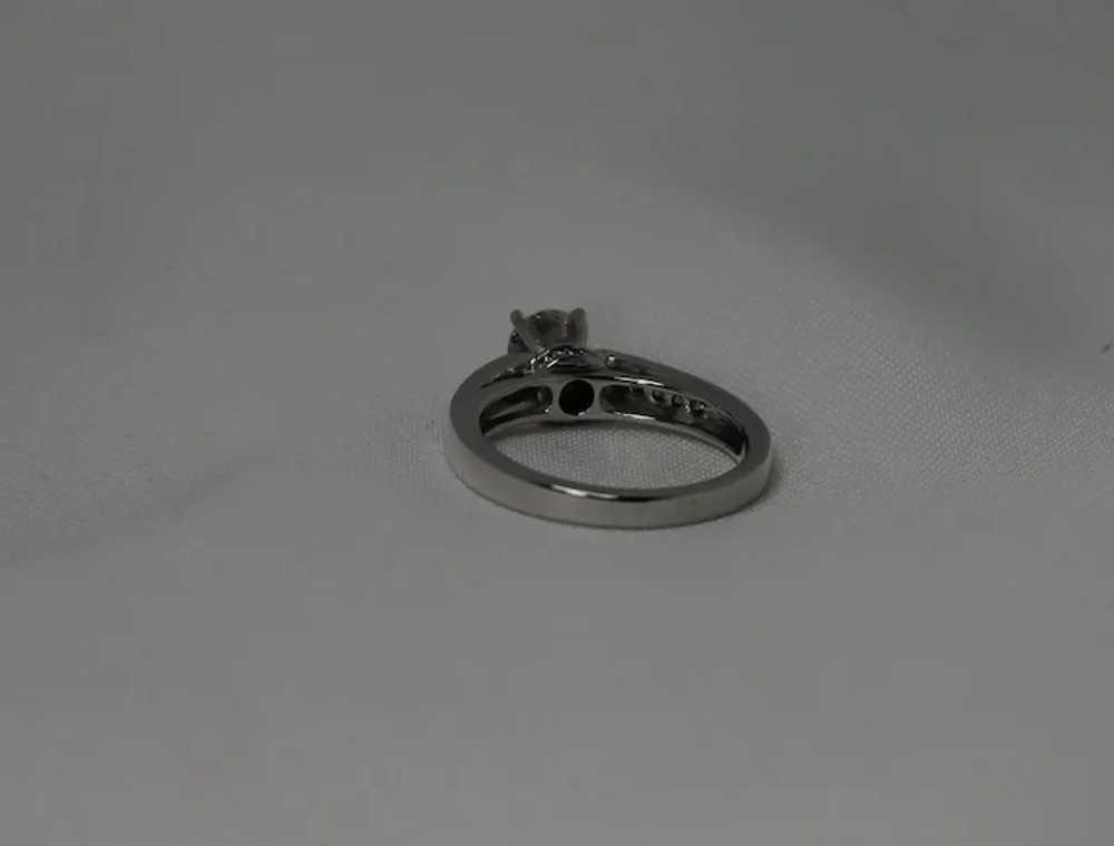 1 CTW Diamond Engagement Ring, 14kt WG - image 3