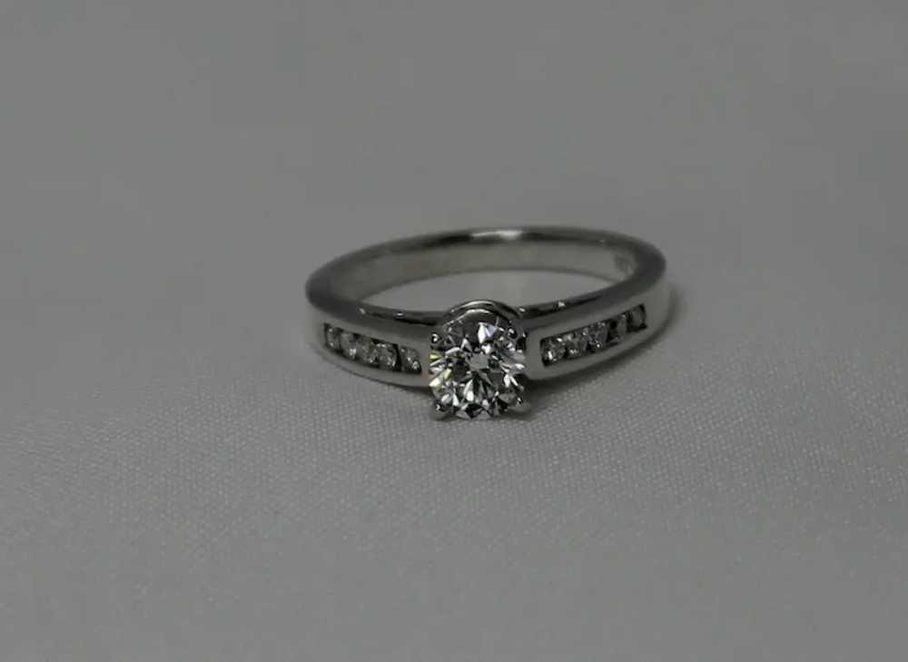 1 CTW Diamond Engagement Ring, 14kt WG - image 4