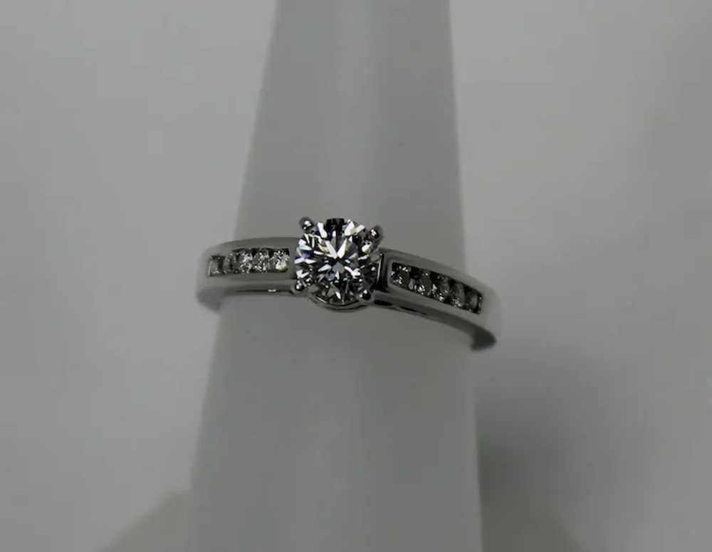 1 CTW Diamond Engagement Ring, 14kt WG - image 7