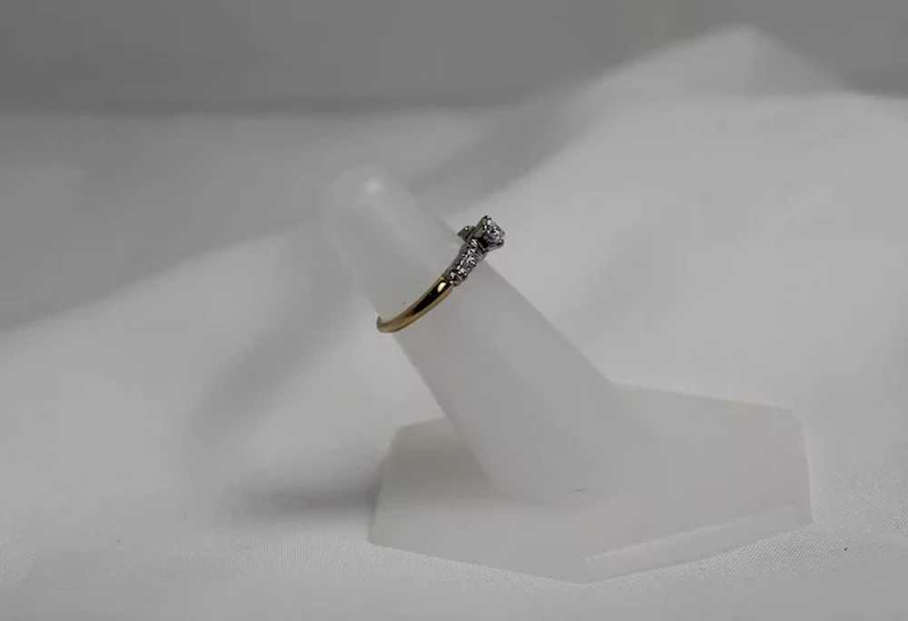 Vintage Diamond Ring, 14 Kt YG - image 8