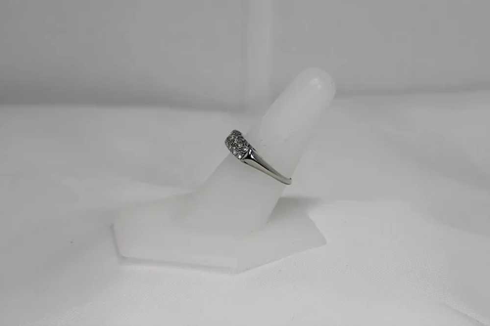 Vintage Diamond Band, 14Kt WG - image 7