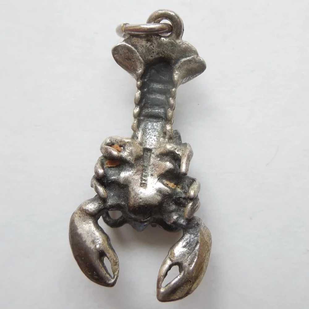 3D Lobster Sterling Silver Charm - Maine, Cape Co… - image 5