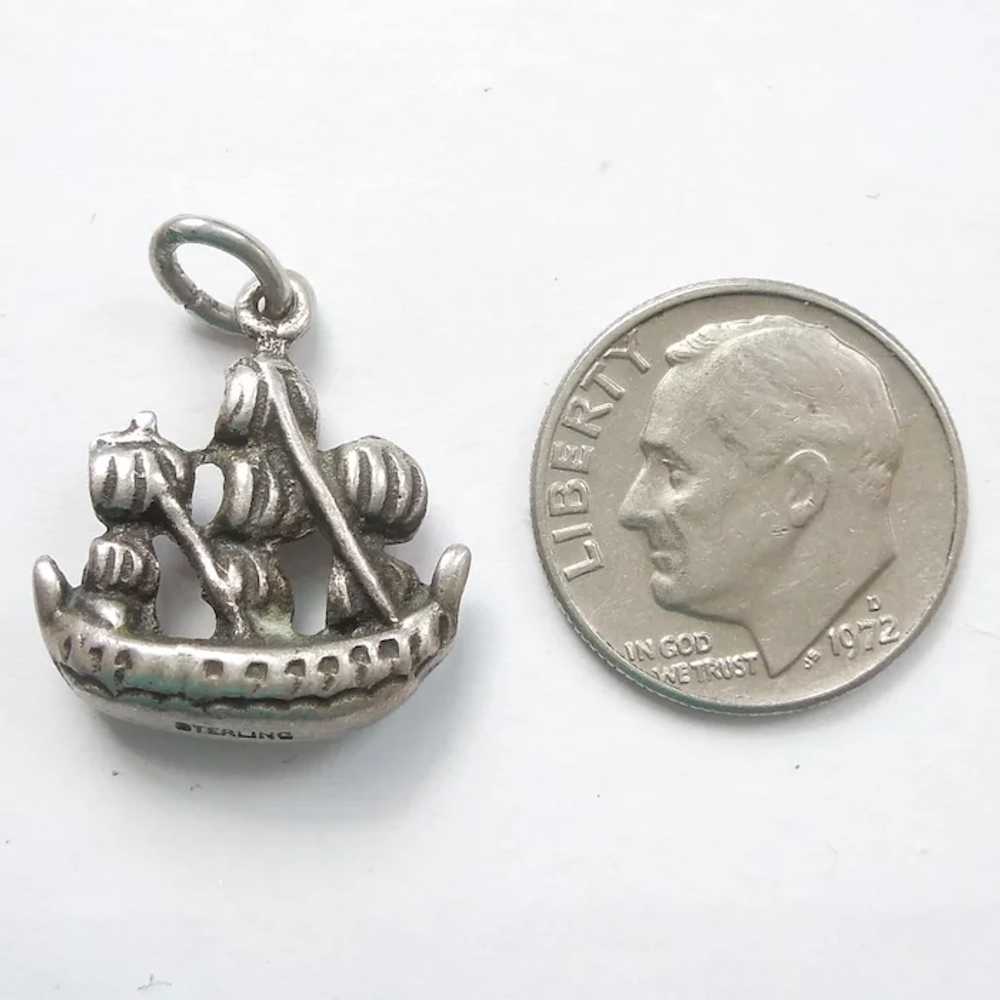 3D Sailing Ship Galleon Sterling Silver Travel Ch… - image 5