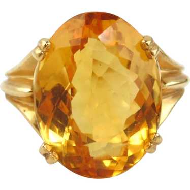 14kt Yellow Gold Ring with Citrine (12.37cts)