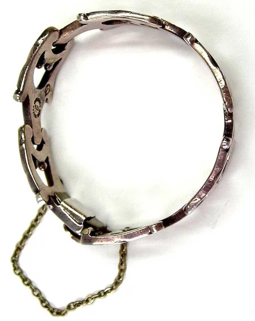 Sterling  Silver Bracelet, Flores - image 3
